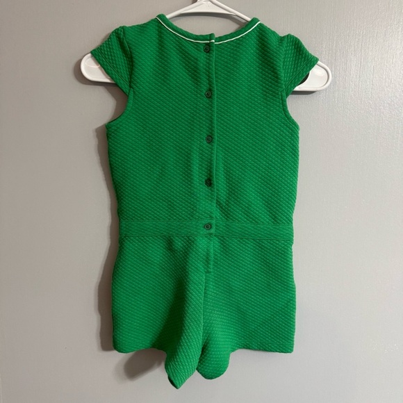 Janie and Jack Green Jumpsuit Romper Size 7 - Picture 2 of 7